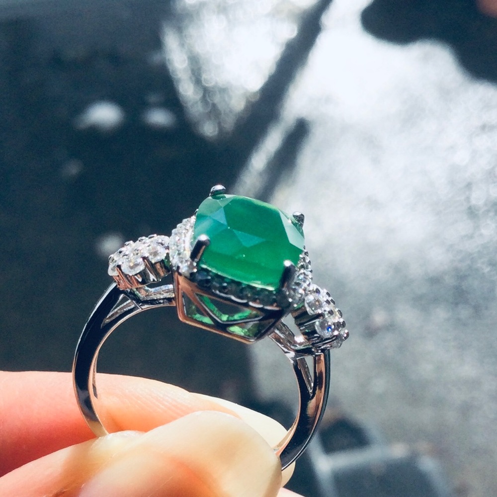 Genuine Gems 925 Sterling Silver Rhodium